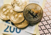 Close-up of Bitcoin coins on Euro banknotes, symbolizing cryptocurrency exchange., tags: il progetto di - pexel